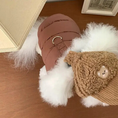 BE krepšio Šuniukas Medvilniniai naminių gyvūnėlių paltai Žieminiai šilti naminių šunų drabužiai mažiems ir vidutiniams šunims Liemenės Tvirti prancūzų buldogų striukės drabužiai