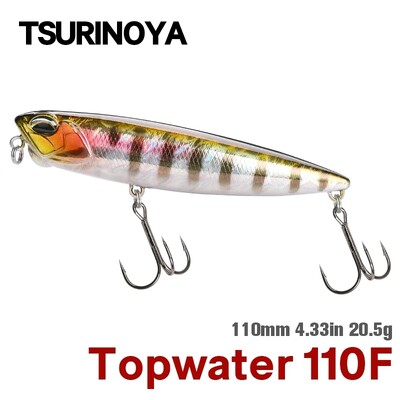 TSURINOYA 110mm 20,5g Topwater ujuv pliiatsiga püügilant DW58 Dog Walk Crank Wobbler Stickbait Minnow Hard Bait For Pike Bass