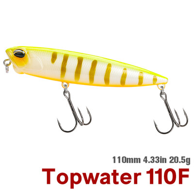 TSURINOYA 110mm 20,5g Topwater plūduriuojantis pieštukas žvejybos masalas DW58 Dog Walk Crank Wobbler Stickbait Minnow Hard jaukas lydekoms ešeriams
