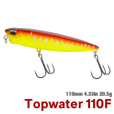 TSURINOYA 110mm 20,5g Topwater plūduriuojantis pieštukas žvejybos masalas DW58 Dog Walk Crank Wobbler Stickbait Minnow Hard jaukas lydekoms ešeriams