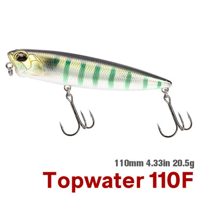 TSURINOYA 110mm 20,5g Topwater plūduriuojantis pieštukas žvejybos masalas DW58 Dog Walk Crank Wobbler Stickbait Minnow Hard jaukas lydekoms ešeriams
