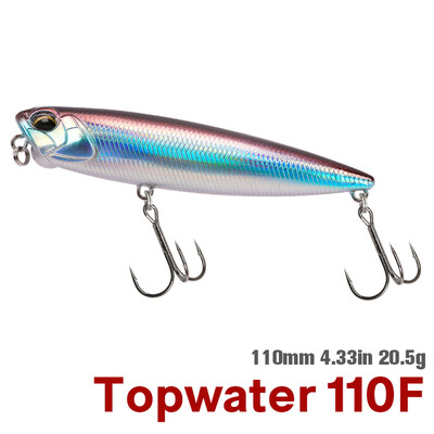 TSURINOYA 110mm 20,5g Topwater plūduriuojantis pieštukas žvejybos masalas DW58 Dog Walk Crank Wobbler Stickbait Minnow Hard jaukas lydekoms ešeriams