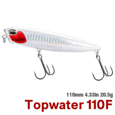 TSURINOYA 110mm 20,5g Topwater plūduriuojantis pieštukas žvejybos masalas DW58 Dog Walk Crank Wobbler Stickbait Minnow Hard jaukas lydekoms ešeriams