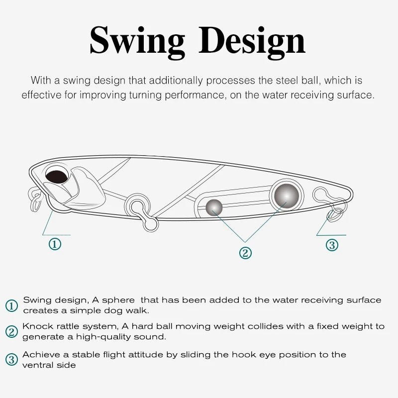 TSURINOYA 110mm 20,5g Topwater plūduriuojantis pieštukas žvejybos masalas DW58 Dog Walk Crank Wobbler Stickbait Minnow Hard jaukas lydekoms ešeriams