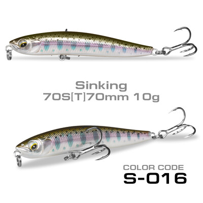 70 mm10 g voblerio skęstantis masalas Stickbait Minnow žvejybos masalas, 4,3 g plaukiojantis pieštukinis masalas, skirtas ešerių žvejybai