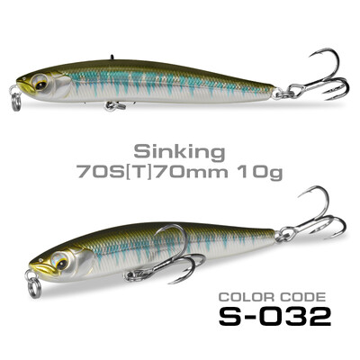 70 mm10 g voblerio skęstantis masalas Stickbait Minnow žvejybos masalas, 4,3 g plaukiojantis pieštukinis masalas, skirtas ešerių žvejybai