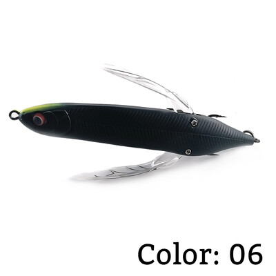 2023 m. naujas Dragonfly Topwater Stickbait 80 mm 6,5 g paviršinis buzzbait vikšrinis masalas dirbtinio paviršiaus pieštuko masalas bosui