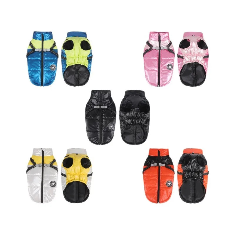 Neperšlampami ir vėjui atsparūs šunų drabužiai, medvilniniai drabužiai, atspindintys ir šilti, šuniukų striukės, rudeniui ir žiemai