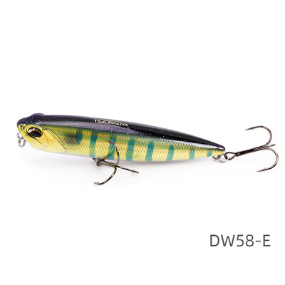 TSURINOYA Topwater plaukiojantis pieštukų vobleriai 110 mm 20,5 g DW58 Bass Lure Stickbait Snakehead Professional dirbtinis kietas masalas