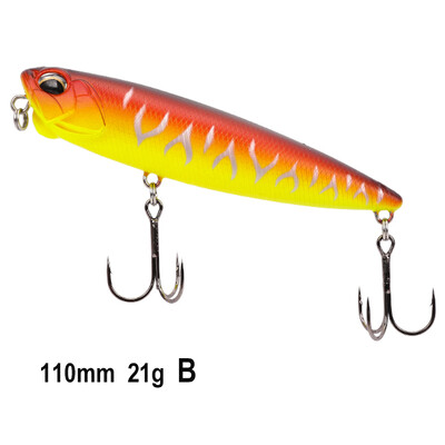 TSURINOYA plaukiojantis pieštukas žvejybos masalas DW58 DW59 85 mm 10,5 g 110 mm 20,5 g „Topwater Crankbait Bass Hard Baits Jerkbait“