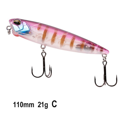 TSURINOYA plaukiojantis pieštukas žvejybos masalas DW58 DW59 85 mm 10,5 g 110 mm 20,5 g „Topwater Crankbait Bass Hard Baits Jerkbait“