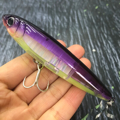 TSUYOKI 3DR Pencil Topwater Lure 100mm 17g Walk The Dog Površinski mamac Reflektirajući Flash StickBait za brancina Yo-zuri ribolov 2024