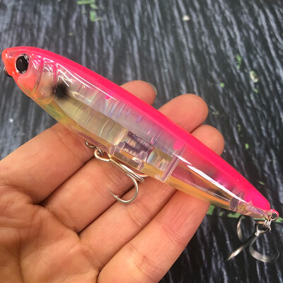 TSUYOKI 3DR Pencil Topwater Lure 100mm 17g Walk The Dog Površinski mamac Reflektirajući Flash StickBait za brancina Yo-zuri ribolov 2024