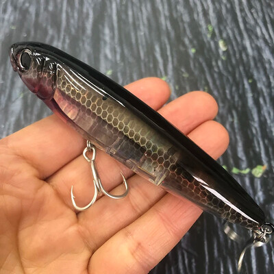 TSUYOKI 3DR Pencil Topwater Lure 100mm 17g Walk The Dog Površinski mamac Reflektirajući Flash StickBait za brancina Yo-zuri ribolov 2024