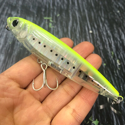 TSUYOKI 3DR Pencil Topwater Lure 100mm 17g Walk The Dog Površinski mamac Reflektirajući Flash StickBait za brancina Yo-zuri ribolov 2024