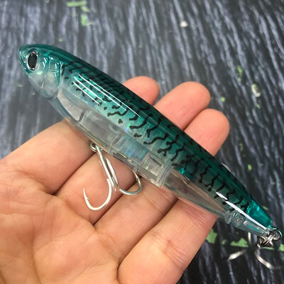 TSUYOKI 3DR Pencil Topwater Lure 100mm 17g Walk The Dog Površinski mamac Reflektirajući Flash StickBait za brancina Yo-zuri ribolov 2024