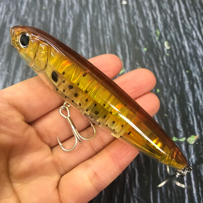 TSUYOKI 3DR Pencil Topwater Lure 100mm 17g Walk The Dog Površinski mamac Reflektirajući Flash StickBait za brancina Yo-zuri ribolov 2024