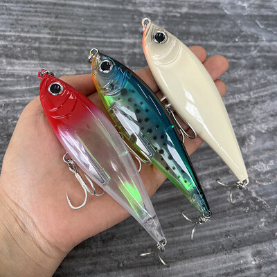 30 g 110 mm plaukiojantis pieštuko masalas, dirbtinis kietas masalas, skirtas žvejoti pakrantėje „Twitch“ sūraus upėtakio Isca Pesca voblerio žvejybos įranga
