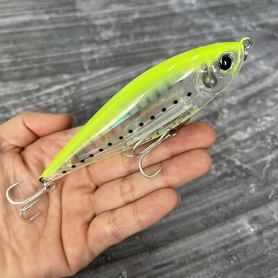 30 g 110 mm plaukiojantis pieštuko masalas, dirbtinis kietas masalas, skirtas žvejoti pakrantėje „Twitch“ sūraus upėtakio Isca Pesca voblerio žvejybos įranga