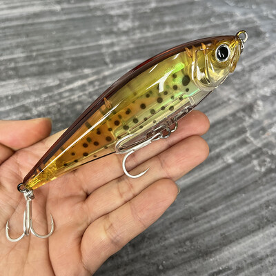 30 g 110 mm plaukiojantis pieštuko masalas, dirbtinis kietas masalas, skirtas žvejoti pakrantėje „Twitch“ sūraus upėtakio Isca Pesca voblerio žvejybos įranga