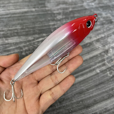 30 g 110 mm plaukiojantis pieštuko masalas, dirbtinis kietas masalas, skirtas žvejoti pakrantėje „Twitch“ sūraus upėtakio Isca Pesca voblerio žvejybos įranga