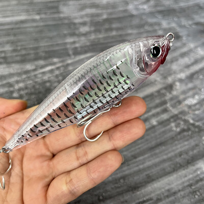 30 g 110 mm plaukiojantis pieštuko masalas, dirbtinis kietas masalas, skirtas žvejoti pakrantėje „Twitch“ sūraus upėtakio Isca Pesca voblerio žvejybos įranga