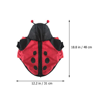 Дрехи за домашни любимци Котка Куче Палто Надуваемо смешно облекло Калинка Костюм Полиестер Косплей Дете Хелоуин Декор