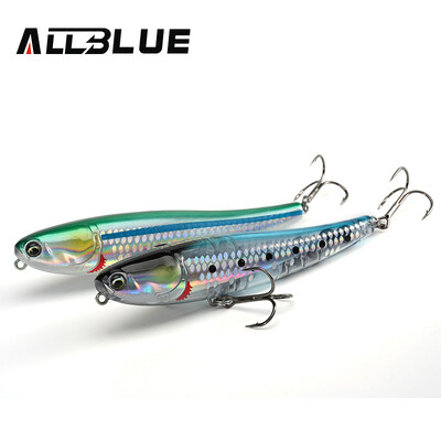 ALLBLUE BULLET MULLET 80mm/100mm Topwater Pencil Surface Walker Плаваща риболовна примамка Walk The Dog Saltwater Bass Hard Bait