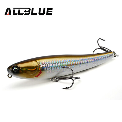 ALLBLUE BULLET MULLET 80mm/100mm Topwater Pencil Surface Walker Plaukiojantis žvejybos masalas Walk the Dog Saltwater Bass Kietas masalas