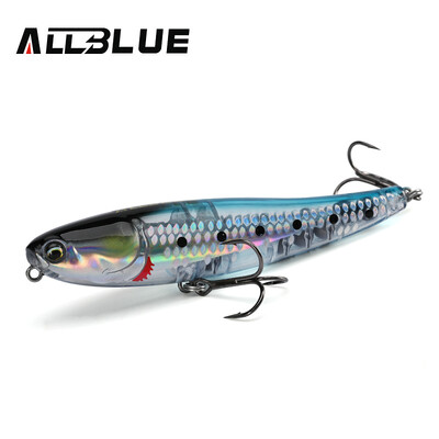 ALLBLUE BULLET MULLET 80mm/100mm Topwater Pencil Surface Walker Plaukiojantis žvejybos masalas Walk the Dog Saltwater Bass Kietas masalas