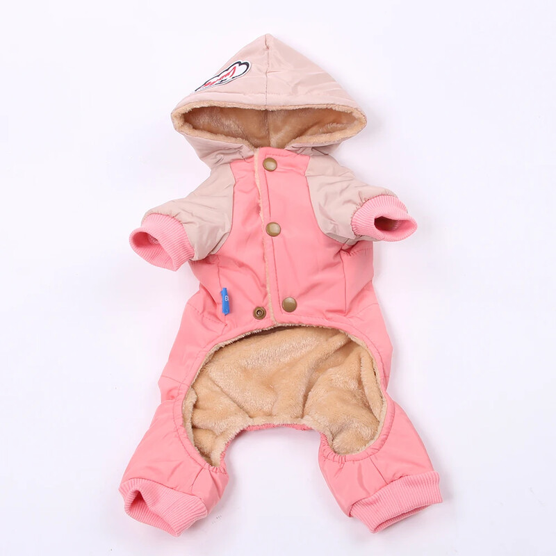 Šunų katės šiltas kombinezonas, gobtuvas nuo vėjo, drabužiai naminiams gyvūnėliams šuniukų paltukų striukės apranga šunims katėms maža vidutinė