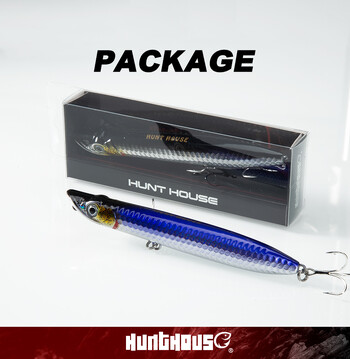 Hunthouse SLAP WALKER Pencil Fishing Lure Floating Surface 110mm 125mm Hard Bait Popper Topwater WTD Принадлежности за солена вода