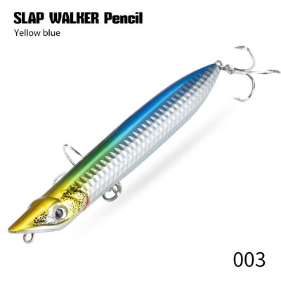 Hunthouse SLAP WALKER pieštukas žvejybos masalas, plūduriuojantis paviršius, 110 mm 125 mm kietas masalas, Topwater WTD sūraus vandens ešerių reikmenys