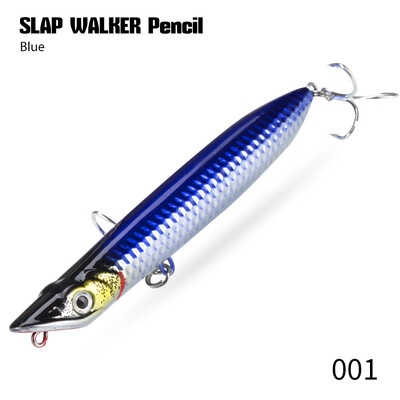 Hunthouse SLAP WALKER pieštukas žvejybos masalas, plūduriuojantis paviršius, 110 mm 125 mm kietas masalas, Topwater WTD sūraus vandens ešerių reikmenys