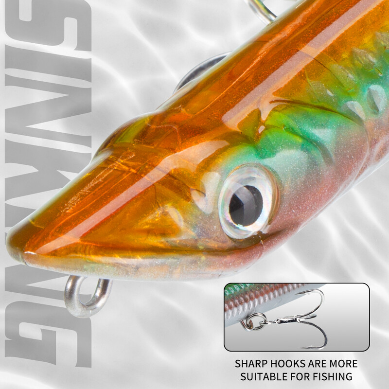 Hunthouse SLAP WALKER pieštukas žvejybos masalas, plūduriuojantis paviršius, 110 mm 125 mm kietas masalas, Topwater WTD sūraus vandens ešerių reikmenys