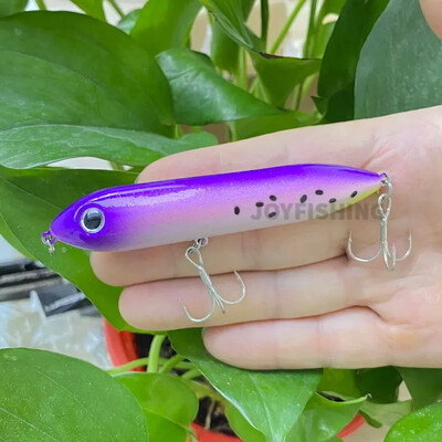 1vnt 100mm 11g pieštuko masalas Topwater Walk Dog Isca dirbtinio paviršiaus Stickbait plūduriuojantis karpių ešerių masalas žvejybos vobleriai 9017