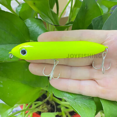 1vnt 100mm 11g pieštuko masalas Topwater Walk Dog Isca dirbtinio paviršiaus Stickbait plūduriuojantis karpių ešerių masalas žvejybos vobleriai 9017