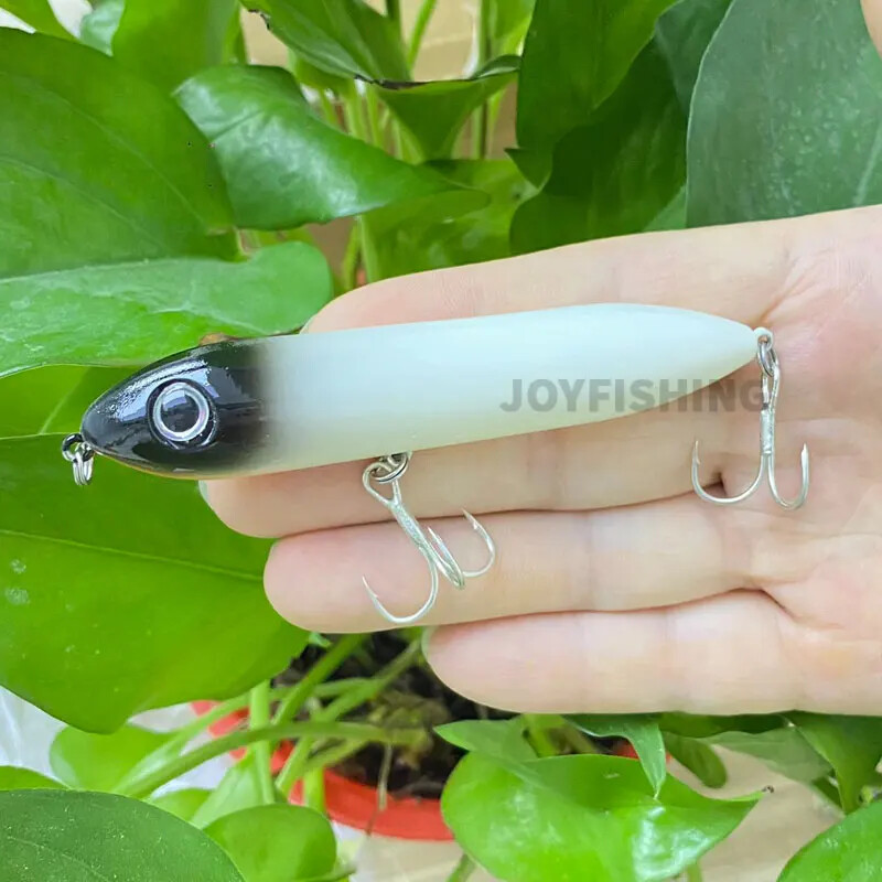 1vnt 100mm 11g pieštuko masalas Topwater Walk Dog Isca dirbtinio paviršiaus Stickbait plūduriuojantis karpių ešerių masalas žvejybos vobleriai 9017