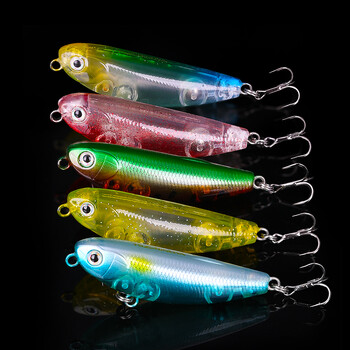 TSURINOYA 50mm 5g Floating Pencil Fishing Lure DW62 Topwater Artificial Hard Bait Pike Bass Trout Jerkbait Wobbler Lure