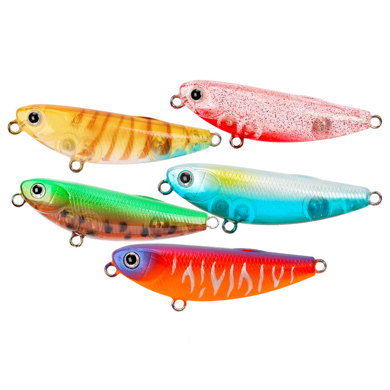 TSURINOYA 50mm 5g plaukiojantis pieštukas žvejybos masalas DW62 Topwater dirbtinis kietas masalas lydekai ešeriai upėtakiai Jerkbait vobleris