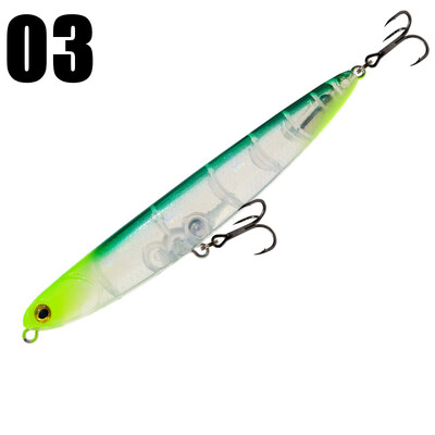 GREENSPIDER jauni zīmuļu makšķerēšanas mānekļi mākslīgās spieķu ēsmas virsmas staigātāji peldošas makšķerēšanas ēsmas 115 mm/13,5 g Bass Pesca