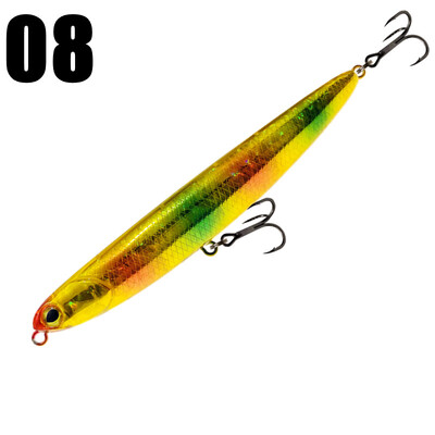 GREENSPIDER jauni zīmuļu makšķerēšanas mānekļi mākslīgās spieķu ēsmas virsmas staigātāji peldošas makšķerēšanas ēsmas 115 mm/13,5 g Bass Pesca