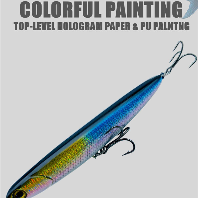 GREENSPIDER jauni zīmuļu makšķerēšanas mānekļi mākslīgās spieķu ēsmas virsmas staigātāji peldošas makšķerēšanas ēsmas 115 mm/13,5 g Bass Pesca