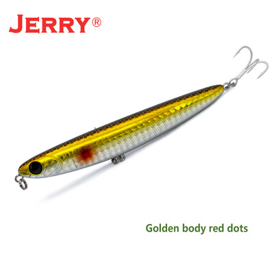 „Jerry Surface“ pieštukas, plaukiojantis masalas, 110 mm/4,5 colio „Topwater Stickbait“ barškantis uolienų spiningas žvejybos kietas masalas, skirtas ešerių žvejybai