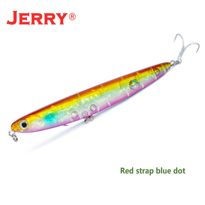 „Jerry Surface“ pieštukas, plaukiojantis masalas, 110 mm/4,5 colio „Topwater Stickbait“ barškantis uolienų spiningas žvejybos kietas masalas, skirtas ešerių žvejybai