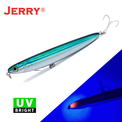 „Jerry Surface“ pieštukas, plaukiojantis masalas, 110 mm/4,5 colio „Topwater Stickbait“ barškantis uolienų spiningas žvejybos kietas masalas, skirtas ešerių žvejybai