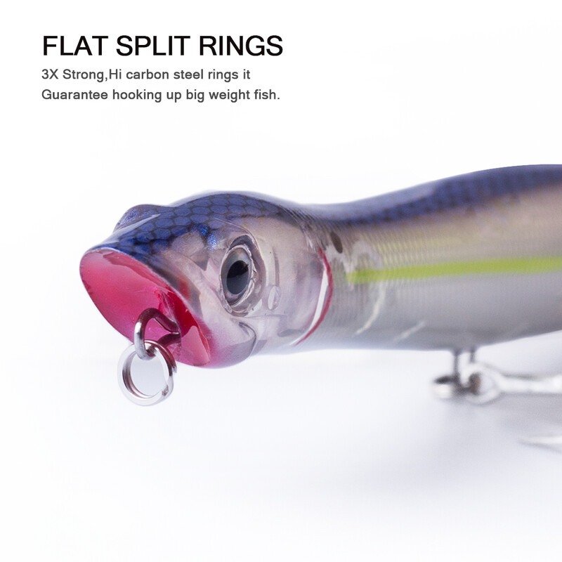 120 mm/18g Viršutinis pieštukas plaukiojantis žvejybos masalas Gyvatės galvos vobleriai Masalai Minnow Snapper plekšnė Bass Chub