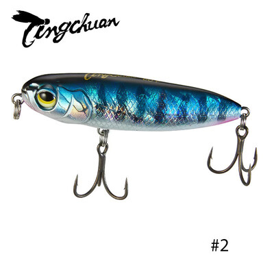 Tingchuan 2023 Naujas 4,5 g / 55 mm 6,5 g / 60 mm plūduriuojantis pieštukas vandens paviršiui žvejybos masalas Dirbtinis šamo masalas, skirtas žvejybai