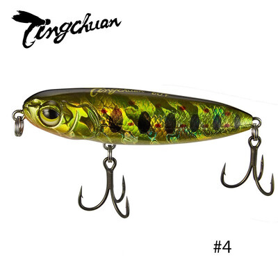 Tingchuan 2023 Naujas 4,5 g / 55 mm 6,5 g / 60 mm plūduriuojantis pieštukas vandens paviršiui žvejybos masalas Dirbtinis šamo masalas, skirtas žvejybai