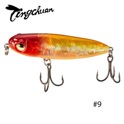 Tingchuan 2023 Naujas 4,5 g / 55 mm 6,5 g / 60 mm plūduriuojantis pieštukas vandens paviršiui žvejybos masalas Dirbtinis šamo masalas, skirtas žvejybai